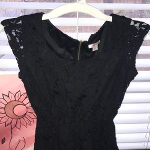 Black lace dress